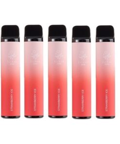 5 Pack - Elf Bar 2500 Puffs Disposable Vape - Strawberry Ice - 50mg