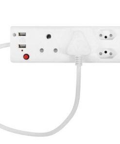 5 Way Multi - Plug with 2 USB's