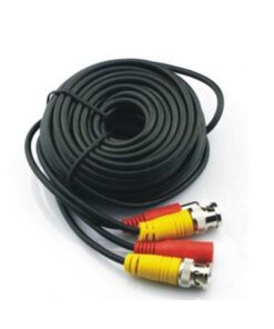 50m Power & Video CCTV Camera Cable - Black