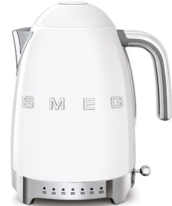 50's Style Ice White Retro Variable Temperature Kettle - White