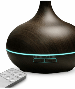 550ML Remote Control Essential Oil Diffuser and Humidifier - Black