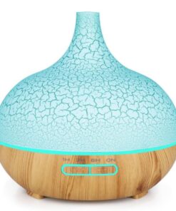 550ML Ultrasonic Aroma Essential Oil Diffuser & Humidifier - Light Brown