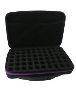 60 Essential Oils Carrying Case for 5/ 10/ 15ml Bottles - Purple