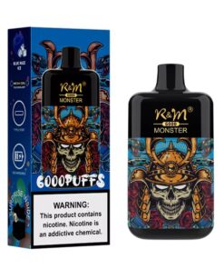 6000 Puffs Monster Rechargeable Disposable Vape Blue Razz Ice 5%
