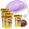 6x Yoni Steaming Herbs -Each Pack Contains 5 Courses+ Sitz Bath Toilet Seat