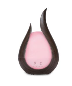 7 Soothing Color Essential Oil Aroma Diffuser Humidifier - Dark Wood Grain