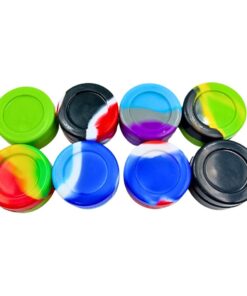 7ml Multicolor Silicone Dab Pot Pack of 40