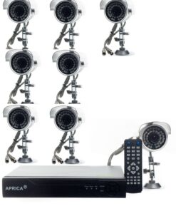 8 Channel CCTV Security Camera System DVR Kit with Internet 3G Phone Viewing & HDMI