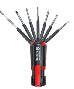 8 in 1 Multi-Screwdrivers with Flashlight