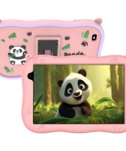 8" Kids Panda Theme Educational Android Tablet - Pink