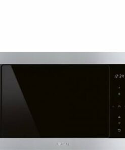 Smeg 60cm Classic Black Eclipse Glass Built-In Microwave Oven FMI325X