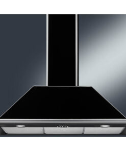 Smeg 90cm Victoria Aesthetic Extractor Glossy Black KT90BLE