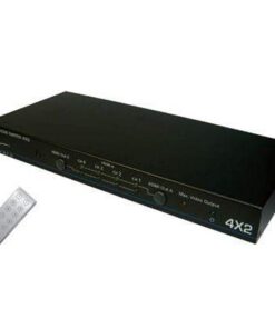 Aavara PM4X2 - 4 Signal to 2 Display 1080p HDMI Matrix Switch/Spliter