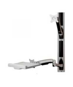 Aavara W8812 Wall-Mount Rail System for 1x Display + 1x KB - Free Style KB Arm