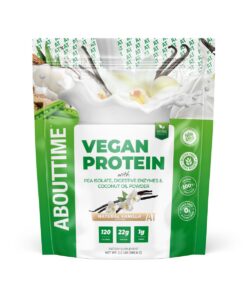 ABOUT TIME vegan vanilla protein powder