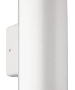 ABS Up and Down Facing Round Lantern With Clear Polycarbonate Cover - L345 - White