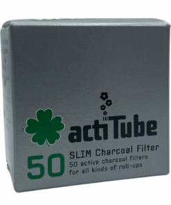 actiTube Charcoal Extra Slim Filters - 7mm (50 Filters)