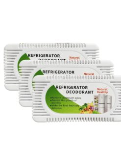 Activated Charcoal Fridge , Freezer Refrigerator Odor Eliminator - 3 Pack