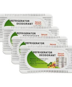 Activated Charcoal Fridge , Freezer Refrigerator Odor Eliminator - 4 Pack
