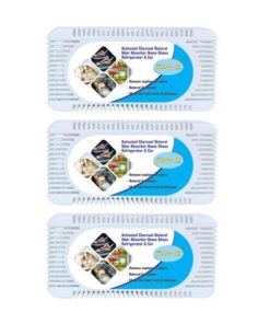 Activated Charcoal Natural Odor Absorber Refrigerator Home Shoes Car 3 Pack