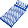 Acupressure Mat and Pillow Set for Back & Neck Pain Relief And Muscle Relax - Blue