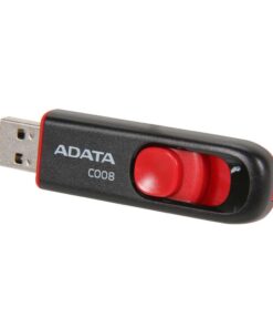 Adata 16GB AC008 USB 2.0 Flash Drive - Black and Red