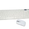 AEC Wireless Keyboard Dock And Mouse Set - White