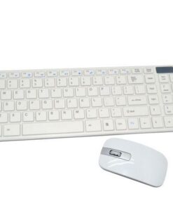 AEC Wireless Keyboard Dock And Mouse Set - White