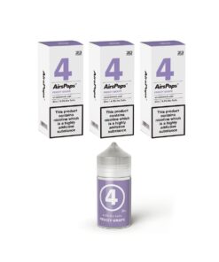 Airscream 3 Pack - E-Liquids - Freezy Grape - 30ml - 4% Nic Salts