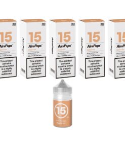 Airscream - 5 Pack E-Liquids -Peach Ice - 30ml - 4% Nic Salts