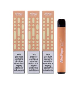Airscream AirsPops - 3 x Disposable- Peach Ice - 5% Nic Salts