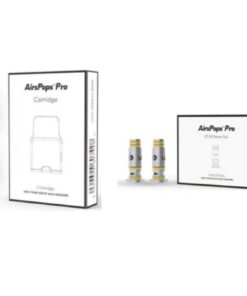 Airscream AirsPops Pro Cartridge Pack of 2 and AirsPops Pro Coils Pack of 2