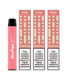 Airscream One Use Disposable x 3 Pack - Guava 5% Nic Salts - 6ml