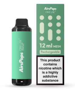 AirsPops 12ml Mesh Disposable - Menthol Toba - 5% Nic Salts