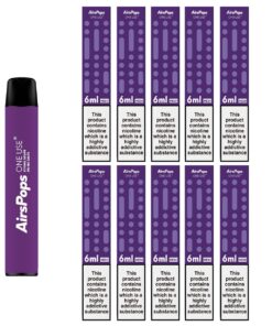 AirsPops One Use 6ml Mesh - Kyoho Grape 10 Pack