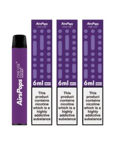 AirsPops One Use 6ml Mesh - Kyoho Grape 3 Pack