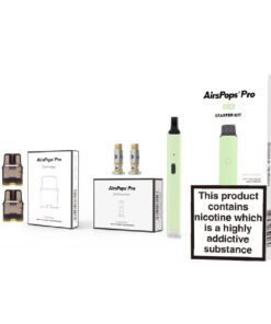 AirsPops Pack - Pro Lite - Minty Green 700 mAh and Pro Coil plus Cartridge