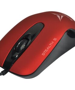 Alcatroz Stealth 5 Silent USB Mouse - Metallic Red