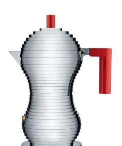 Alessi - Red Pulcina Espresso Maker - 3 Cup
