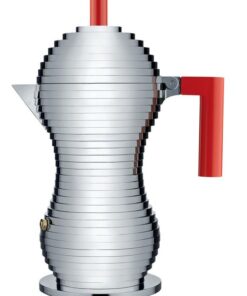 Alessi - Red Pulcina Espresso Maker - 6 Cup