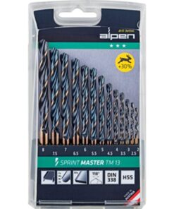 Alpen Hss Sprint Drill Bit Set 13 Piece 2-8mm X 0.5
