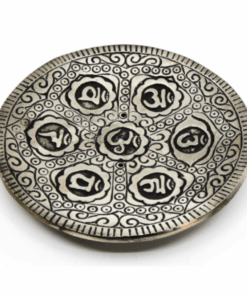 Aluminum 7 Chakra Incense Plate 10.5cm
