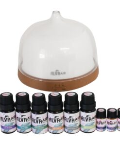 Alva Air - Aromatherapy Essential Oils Diffuser & 9 Piece Essential Oils
