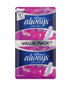 Always Ultra Sanitary Pads Platinum Long - 10 Pack