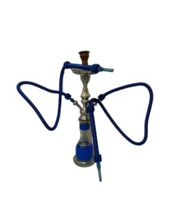 Amaren Egyptian 2 Pipe Large Hookah - Blue