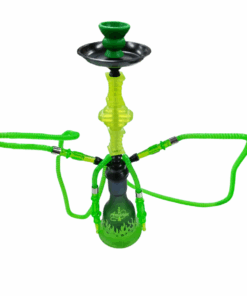 Amaren Silicone Head Flame Hookah - Double Medium - Green
