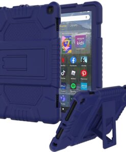 Amazon Fire HD 8 Tablet, 8" HD Display With Rugged Rubber Cover - BLUE