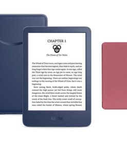 Amazon Kindle 6" Bundle (Gen 11 - 2022) (Parallel import) - Blue Kindle Maroon Cover