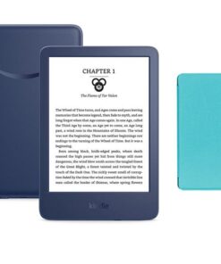 Amazon Kindle 6" Bundle (Gen 11 - 2022) (Parallel import) - Blue Kindle Sky Blue Cover