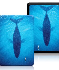 Amazon Kindle 6" Wi-Fi 16GB (11th Gen 2022) Denim Blue With Cover Bundle - Blue Whale